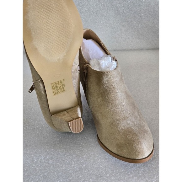 Journee Collection Womens Sanzi Kitten Heel Booties - TAUPE 8 1/2 New - Picture 5 of 7
